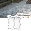 1Pcs Plastic Stepping Stone Paver Double S Concrete Path Maker Mold  For Lawn Patio Yard Garden
