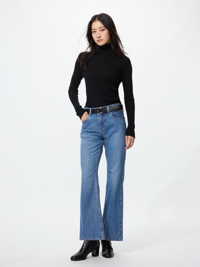 Uniqlo Japan Long Boot Cut Jeans
