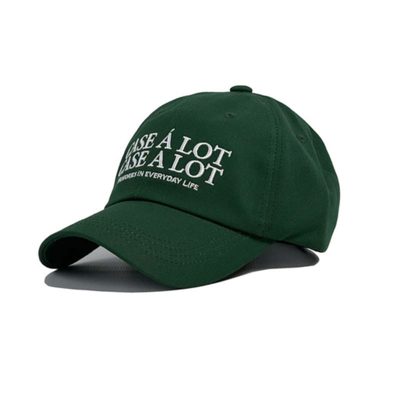 

CASE A LOT Slogon logo ball cap - deep green DEEP GREEN