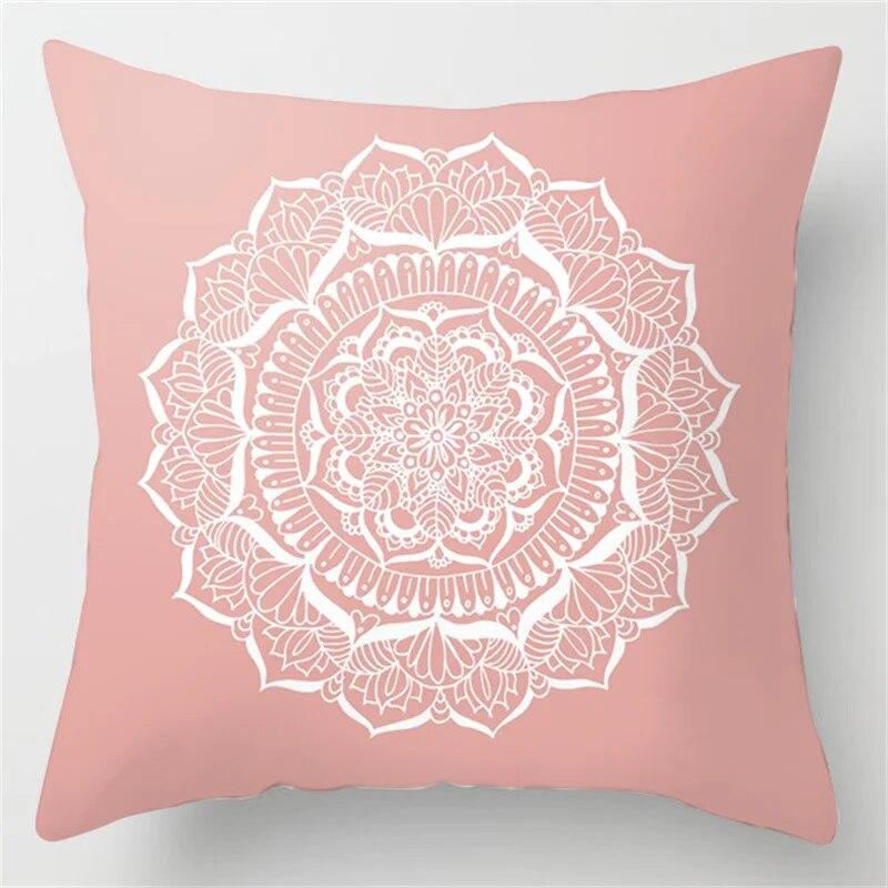 Pink Feather Pillowcase Decorative Bed  Car Sofa Cushion Cover Home Fashion Cute