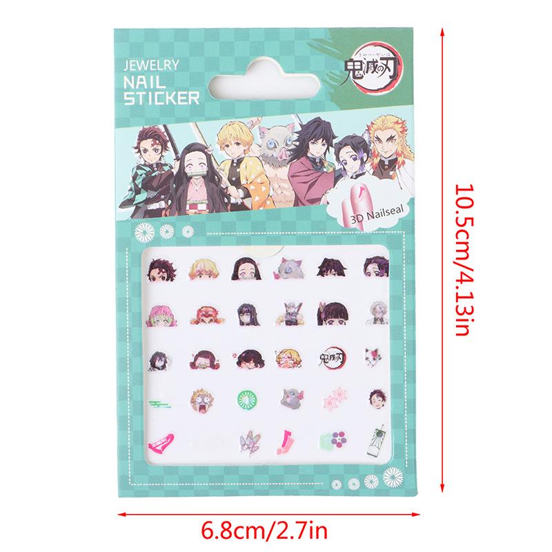 Buy 5pcs Set Demon Slayer Kimetsu No Yaiba Nail Sticker Anime Stickers Manicure At Affordable Prices Free Shipping Real Reviews With Photos Joom