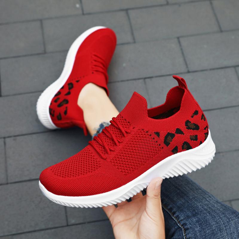 Fashion Leisure Running Women's Shoes 2024 Autumn New Mesh Breathable Shallow Mouth Versatile Sports Vulcanized Shoes Zapatos De Mujer