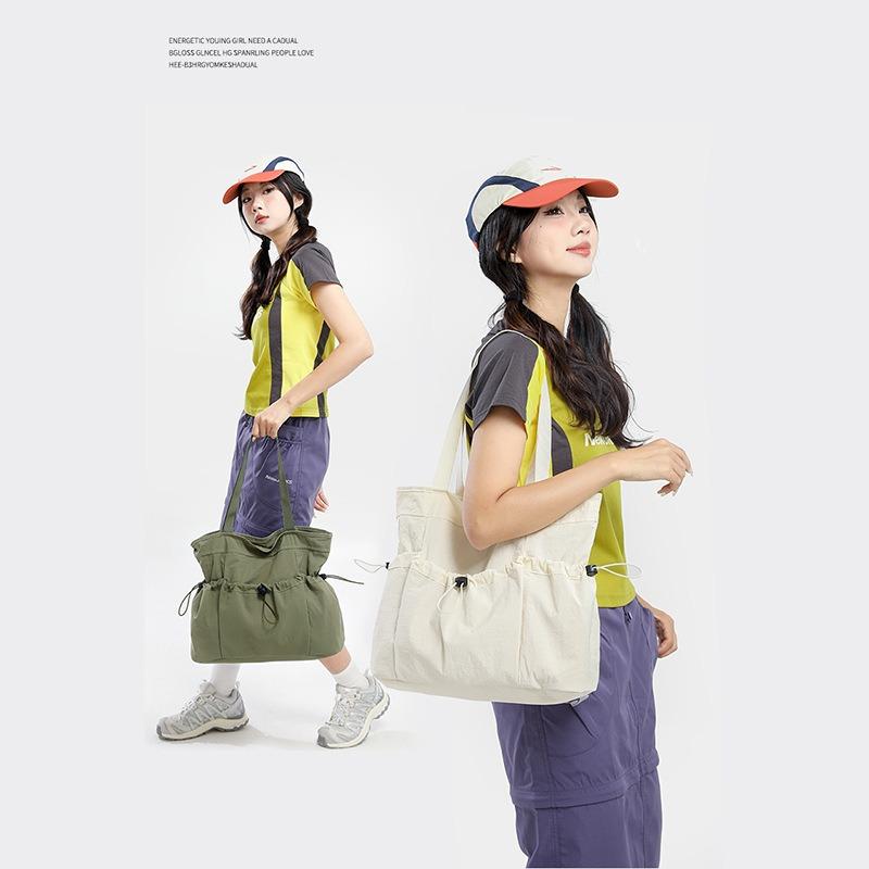 Autumn new light waterproof nylon cloth large capacity handbag simple commuter women tote bag