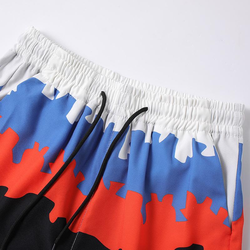 Ice Degree Plus Size Men's Quick-Drying Double Layer Split Swimsuit Set