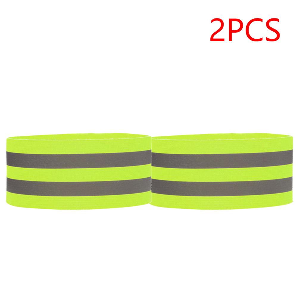 5PCS Running Reflective Arm Band for Wrist Ankle Leg Safety Reflector Tape Night Walking Cycling Led Bracelet Strap High Visibil