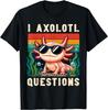 I Axolotl Questions Adults Youth Kids Retro Axolotl T-Shirt