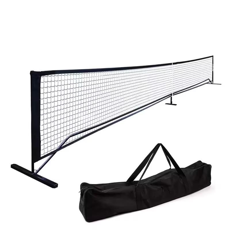 22 FT No Frame Set Outdoor Sports Training Supplies Foldable Portable Pickleball Net Pickleball Net