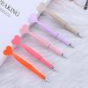 12Pcs Valentine'S Day Heart Shape Pens Black Gel Ink Rollerball Pens For Office School Supplies Gift Kids Ballpoint Pens