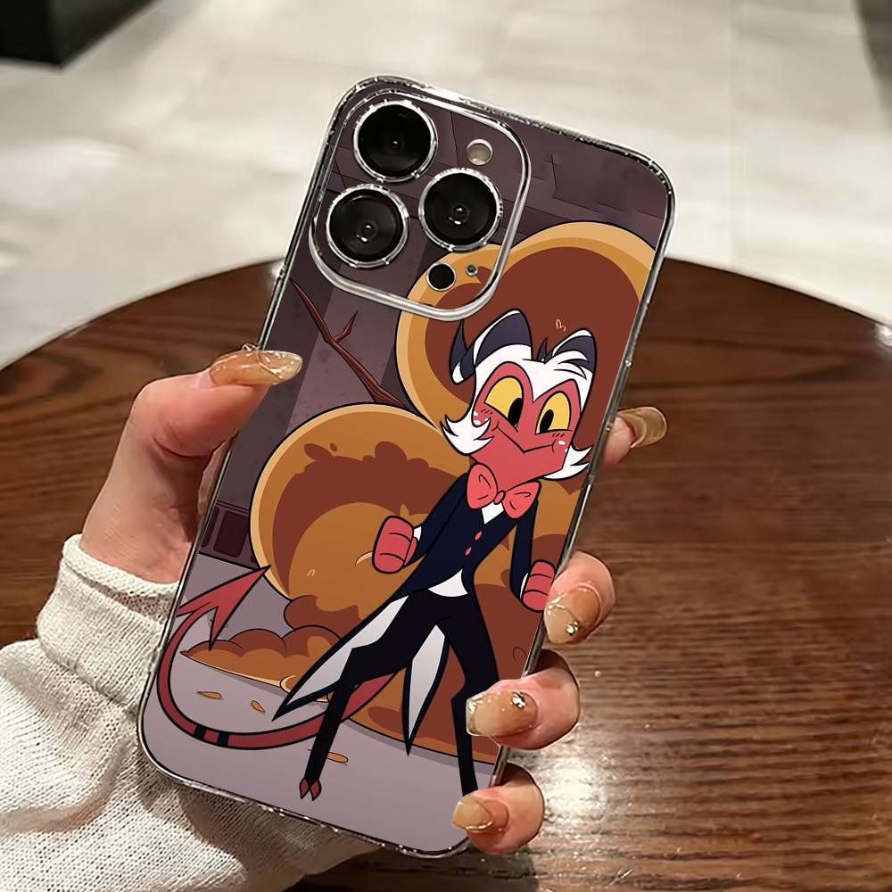 Helluva Boss Moxxie-e Phone Case For iPhone 17 16 15 14 13 12 11 Mini Pro Max Plus Transparent Cover