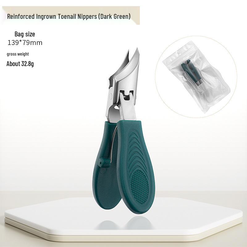 6-Piece Nail Care Set: Oblique Nail Clippers, Nail Scissors, Ingrown Nail Cuticle Nippers, Large Opening Clippers