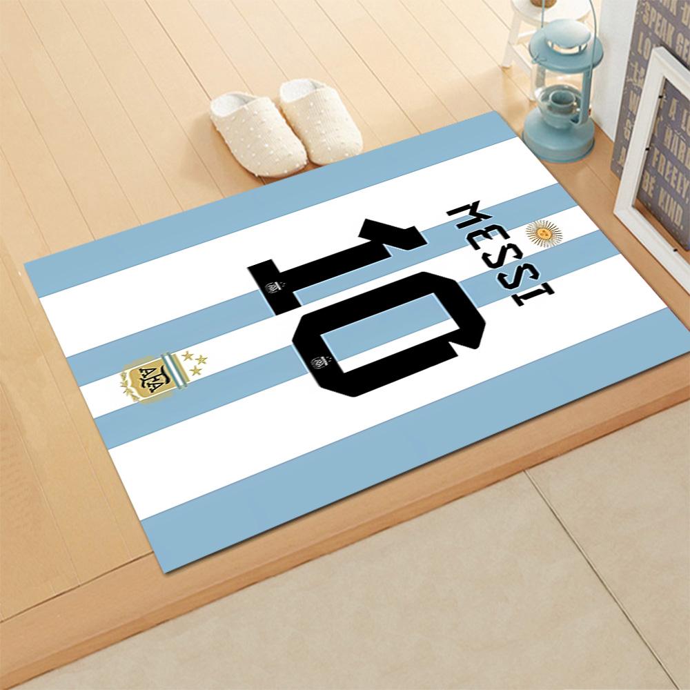 Messi Celebration rug for living rooms, bedrooms, home décor, and as gifts.