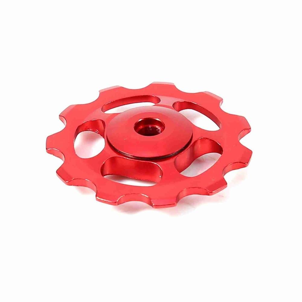 2PCS 11T Bike Rear Derailleur Pulley Aluminum Alloy CNC Bicycle Derailleur Guide Wheel Multicolor Guide Wheel for Bicycle Use