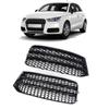 1Pair Black Left Right Front Hood Fog Light Lower Grill Grilles Cover For F30 F31 2011-2018 8XA807681B9B9