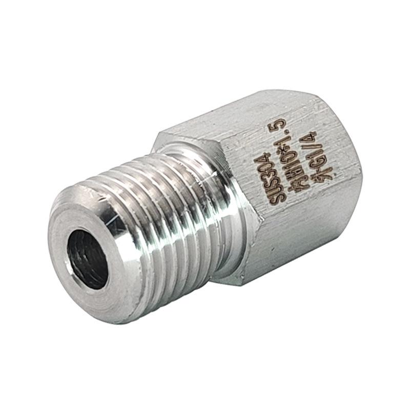 Stainless Steel 304 Threaded Adapter, Female M10X1.5 to Male G1/4 BSP PF