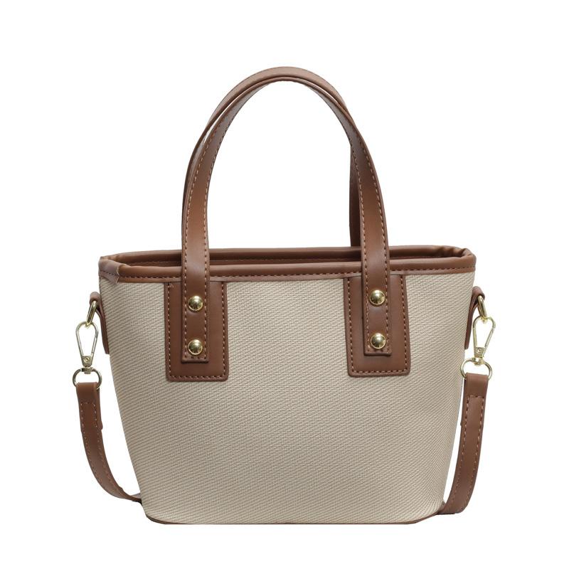Hand Carry Textured Bucket Bag Women's Autumn New Fashion Shoulder Bag Casual Shoulder Women's Bag
