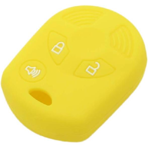 SEGADEN Silicone Cover Protector Case Holder Skin Jacket Compatible with Ford Edge Escape Expedition Explorer F-150 Flex Ranger Windstar 3 Button