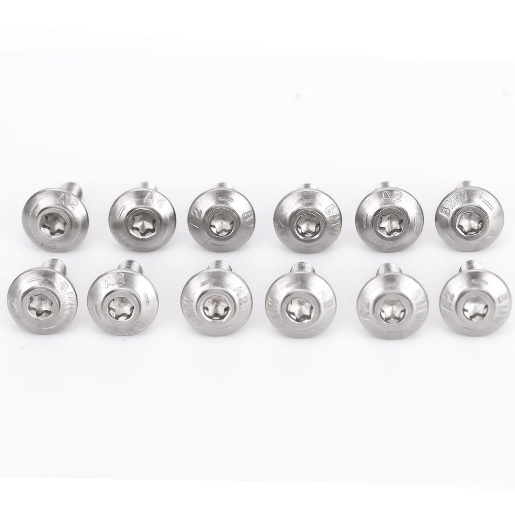 12pcs/Motorcycle Shell Stainless Steel Screw Bolt Kit for BMW M5