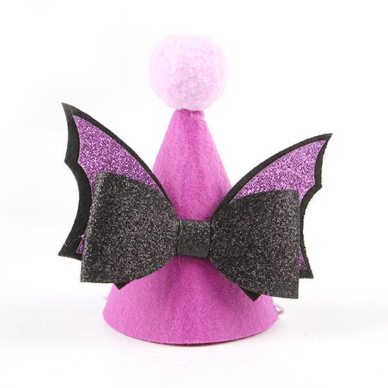 Halloween Pet Accessories Pointed Hat, Cute Ghost Witch Pumpkin Cat Pom-pom Hat for Cats And Small Dogs Holiday Party Accessory Lightweight