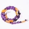 Natural Amethyst Aventurine Iolite Gemstone Beads Necklace 5-15 Mm 18" UB-8098 UB-8098