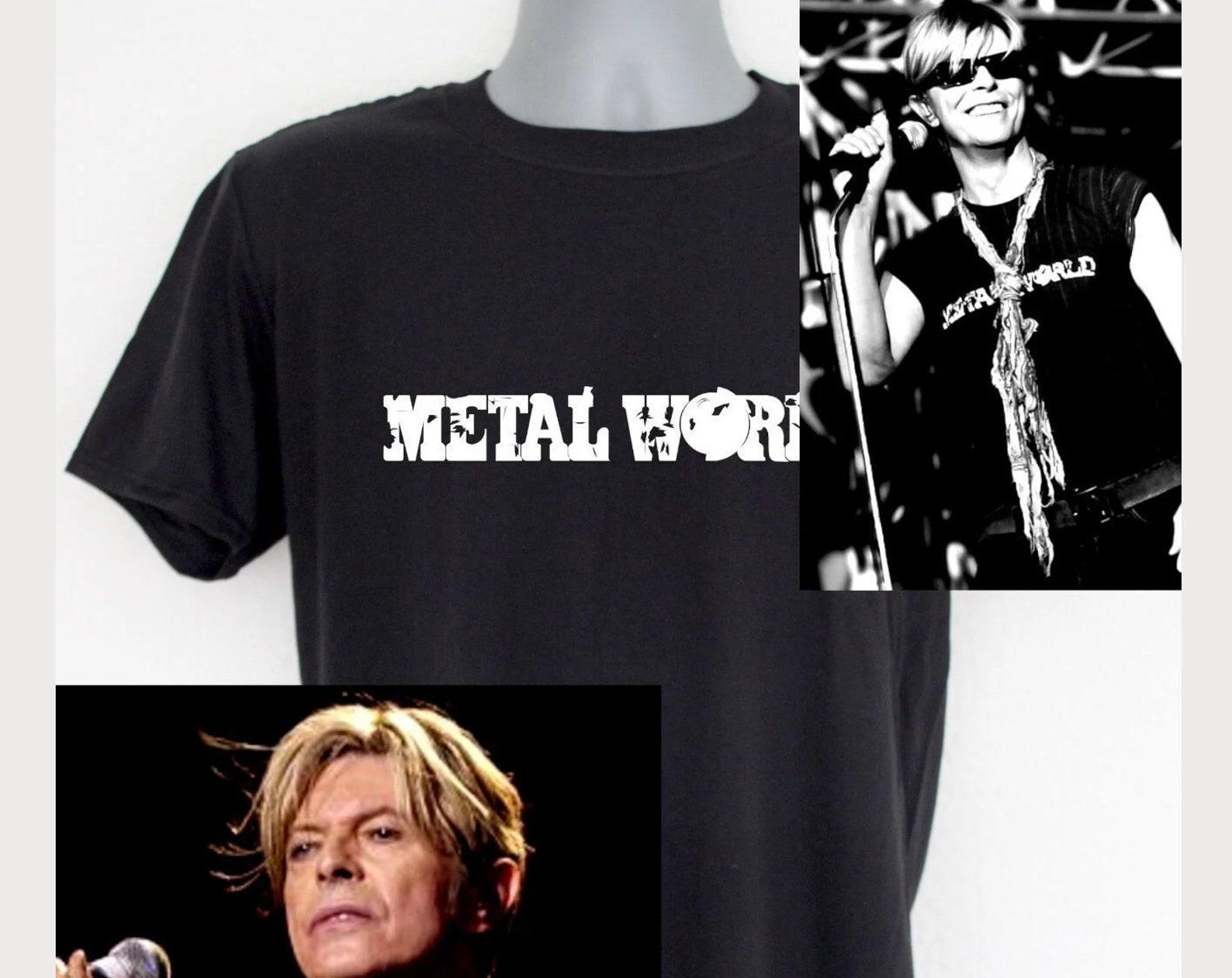 David Bowie t-shirt - Metal world design worn by him 4XL