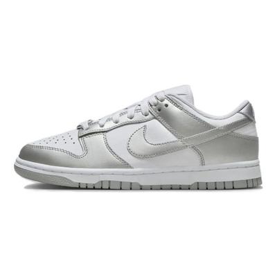 Dunk Low Metallic Silver Women Sneakers White Blue-Joy FV1311-100