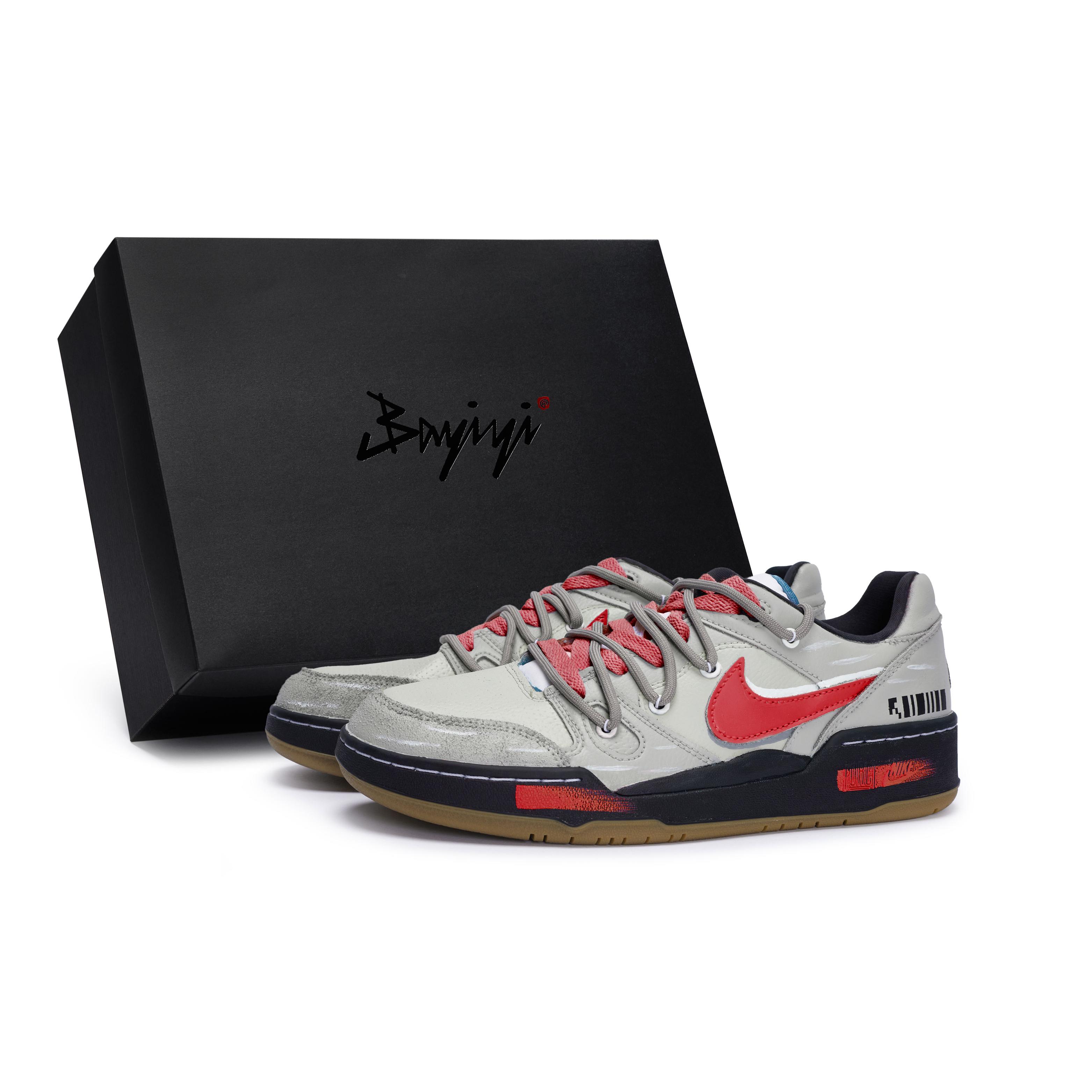 

Nike Full Force 811 Manufacturing, Cloudy Autumn Sky Red, Special Shoe Box Slip Resistant Abrasion Resistant Low top HJ7262-100(Team80S-BOX) 40.5