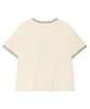 COVERNAT WOMAN Summer Graphic Ringer T-Shirt Ivory