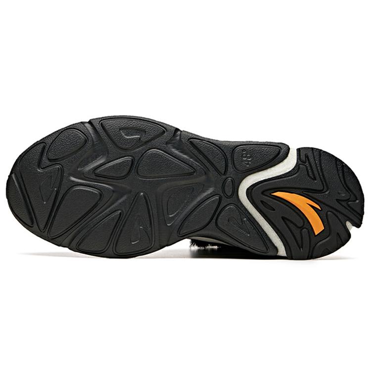 Anta Pulse Cushioned Anti-Slip And Wear-Resistant Warm High-Top Casual Shoes Men's Black White 912048910-3