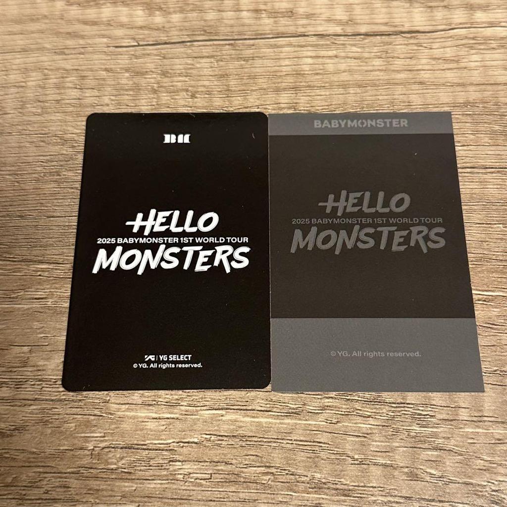 [USED] Babymonster Soul Concert Purchase Bonus Trading Card Asa Set of 2