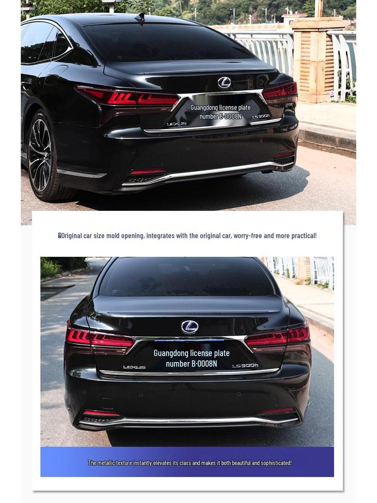 2018-2025 Lexus LS500h Tailgate & Trunk Trim Stainless Steel Mod.
