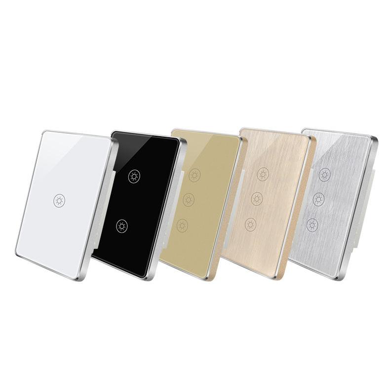 JHY Tempered Glass Zigbee Smart Home Touch Light Switch 1/2/3/4 Gang Remote Control Wifi Wall Switches Google Alexa
