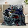 1PC Mecha Armor Robotic Design Flannel Blanket Gift, Suitable for Both Men And Women, Soft Ideal for Beds And Sofa, Birthday Or Christmas Gift