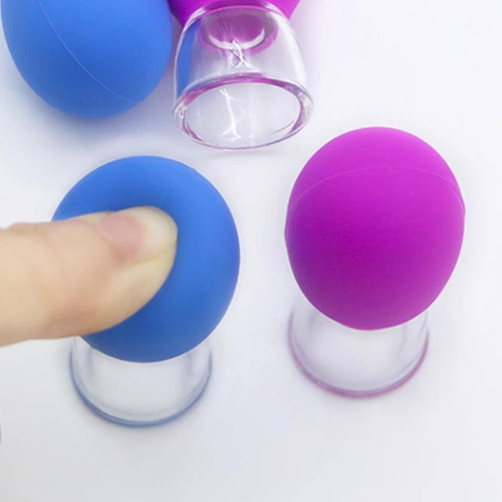 1 Stück Gesichts-Schiebe-Dose, Multifunktionales Vakuum-Negativ-Augen-Schröpf-Silikongerät, Druck R2L3