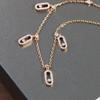 New Hot Brand Vintage Move Diamond Necklace Luxury Jewelry For Women Designer Pendant Pure 925 Sliver Lady Party Chain Necklaces