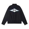 Unisex Cotton Long Sleeve Sweater With Curved Letter Print Loose Fit Casual Pullover Teens Adults