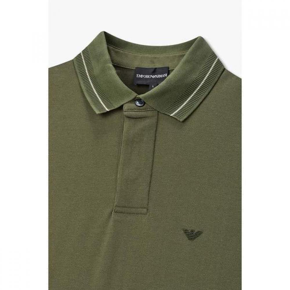Emporio Armani Men S Line Trimming Pique Polo Shirt A516326005
