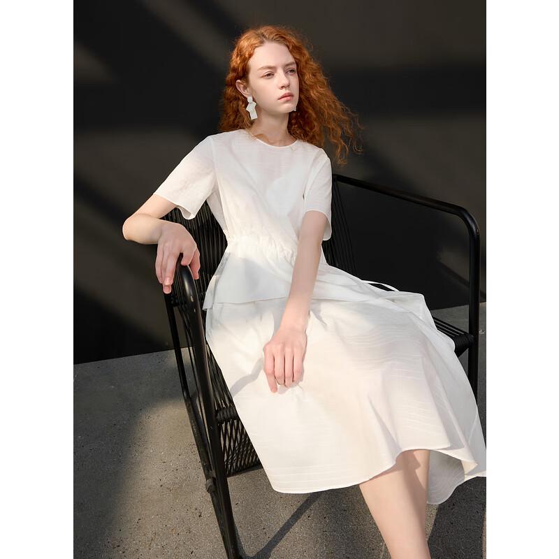

Sancai 2025 Summer Cloud White Asymmetric A-Line Dress Set XL