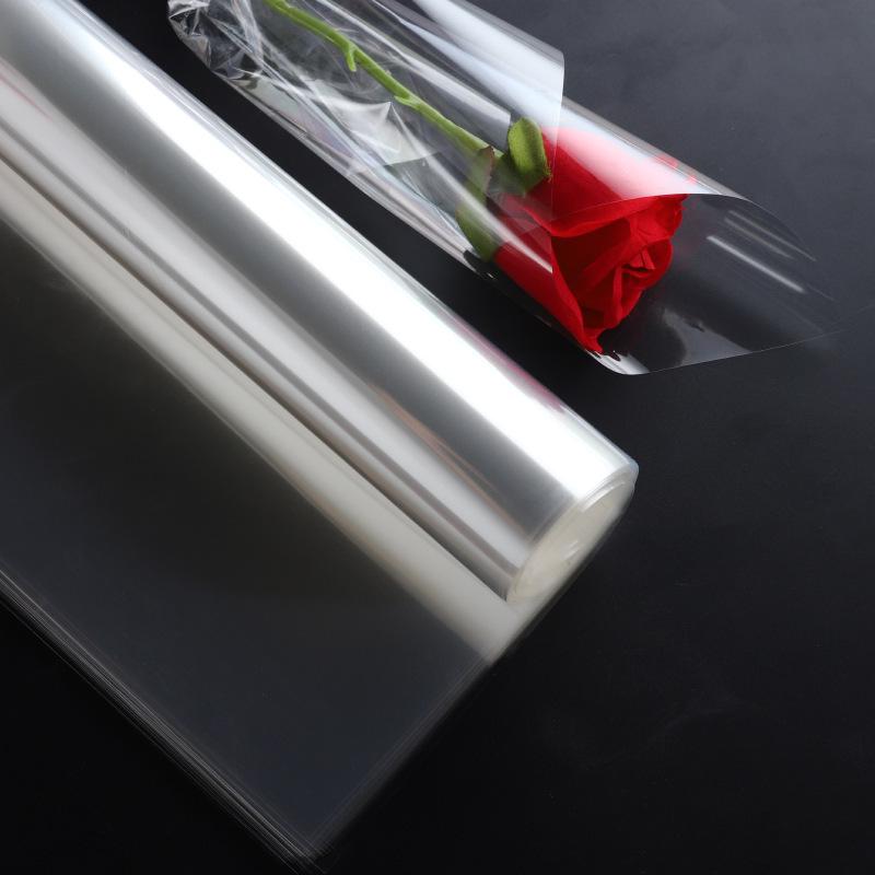 Waterproof Transparent Cellophane for Fresh Flower Bouquet Wrapping - Dustproof OPP Plastic Lining for DIY Packaging