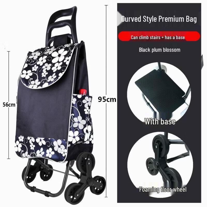 Cheng Yang Upgraded Folding Stair-Climbing Shopping Cart