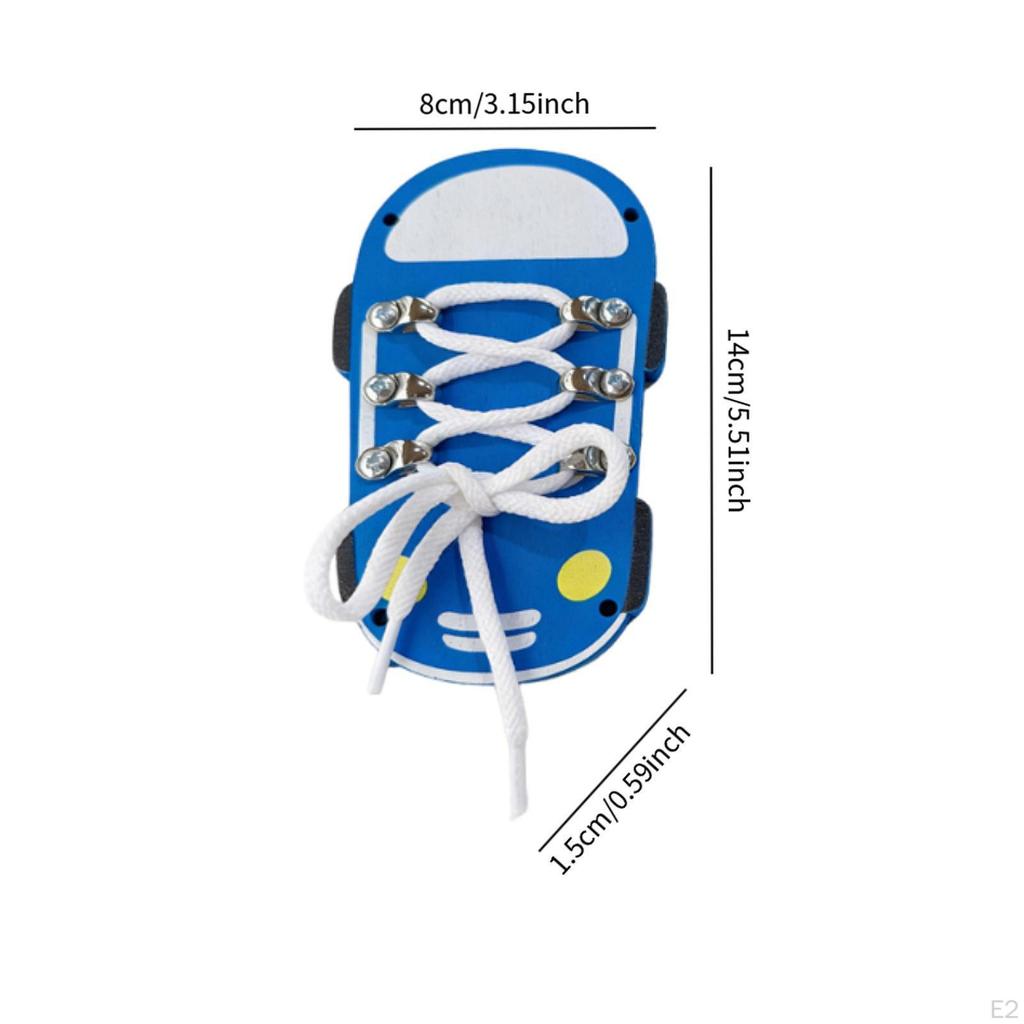 Busy Board Accessories Shoe Tie Practice Activity Developing Training Learn to Shoes Threading