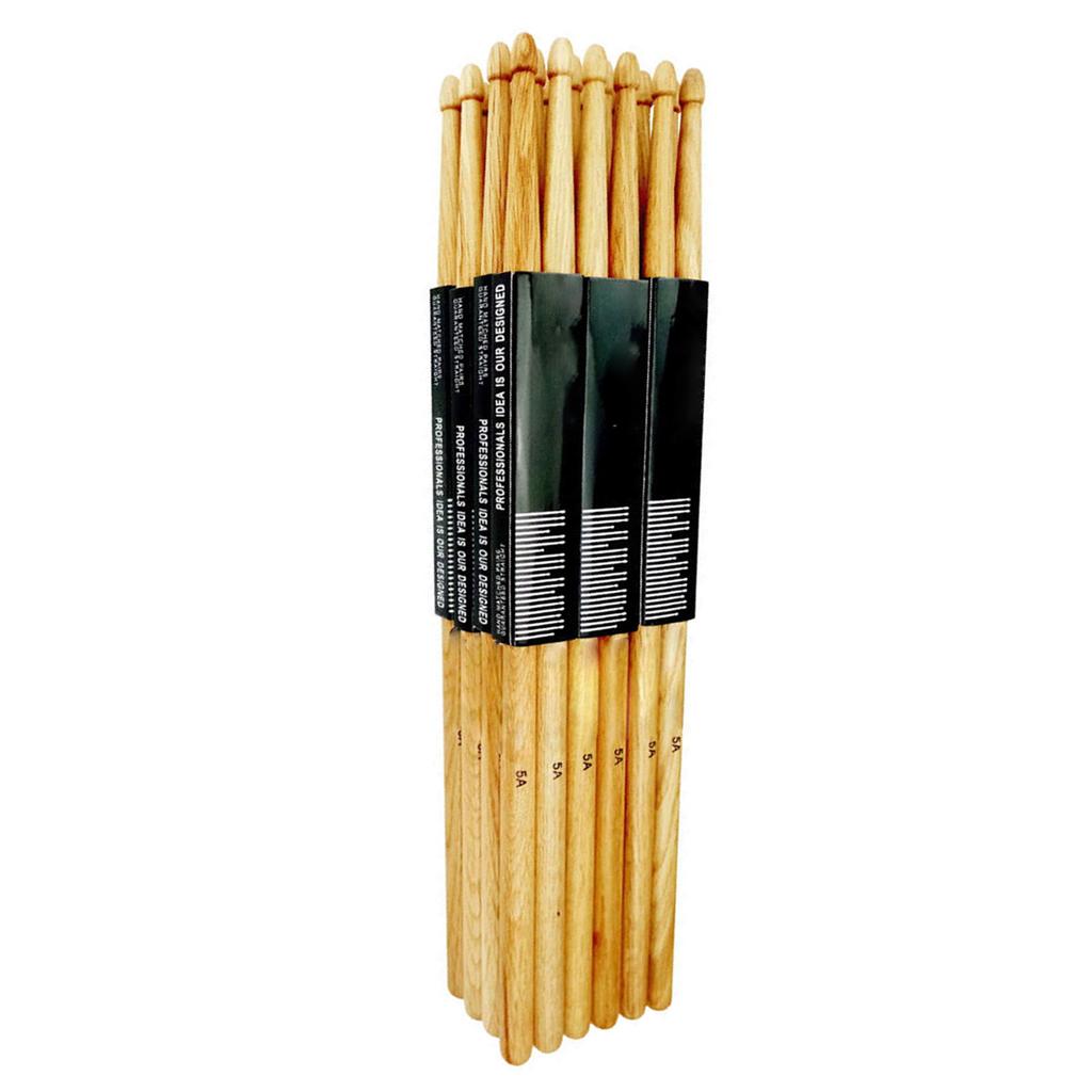 1Pair Nonslip Drumstick Lightweight 5A/7A Oak Wood Drumsticks Percussion Accessories for Beginner Student Adult