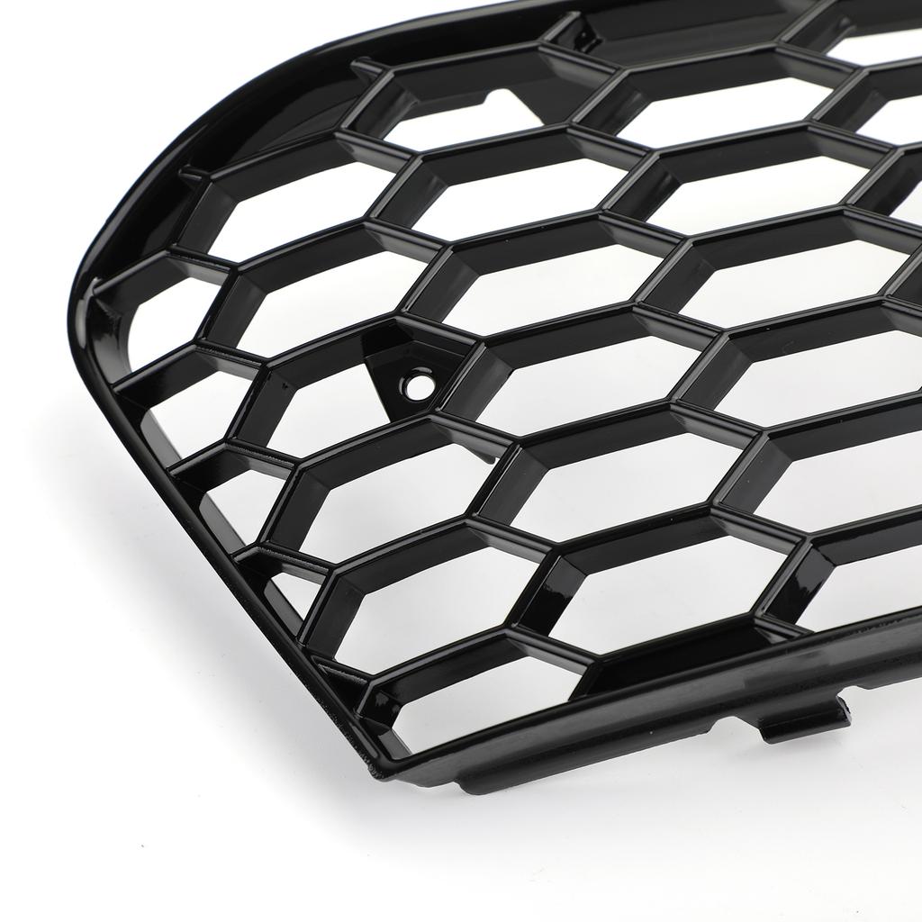 Pair Honeycomb Mesh Fog Light Open Vent Grill Intake For  A4 B8 2009-2012
