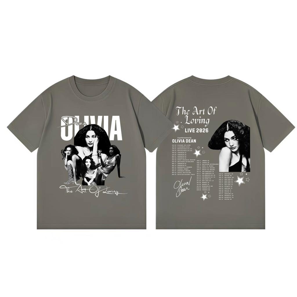 The Art Of Loving Tour 2026 Graphic T Shirts Vintage Aesthetic Short Sleeve Tshirts Unisex Women Casual Fashion Oversized Tshirt