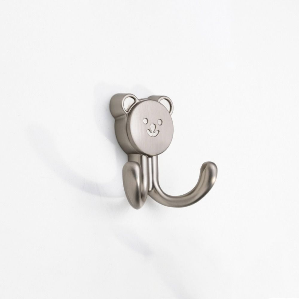 Bear shape Hanging Clothes Hook Rust-proof Strong Bearing Capacity Wall Hanging Hook Wear-resistant Zinc Alloy Wall Coat Rack