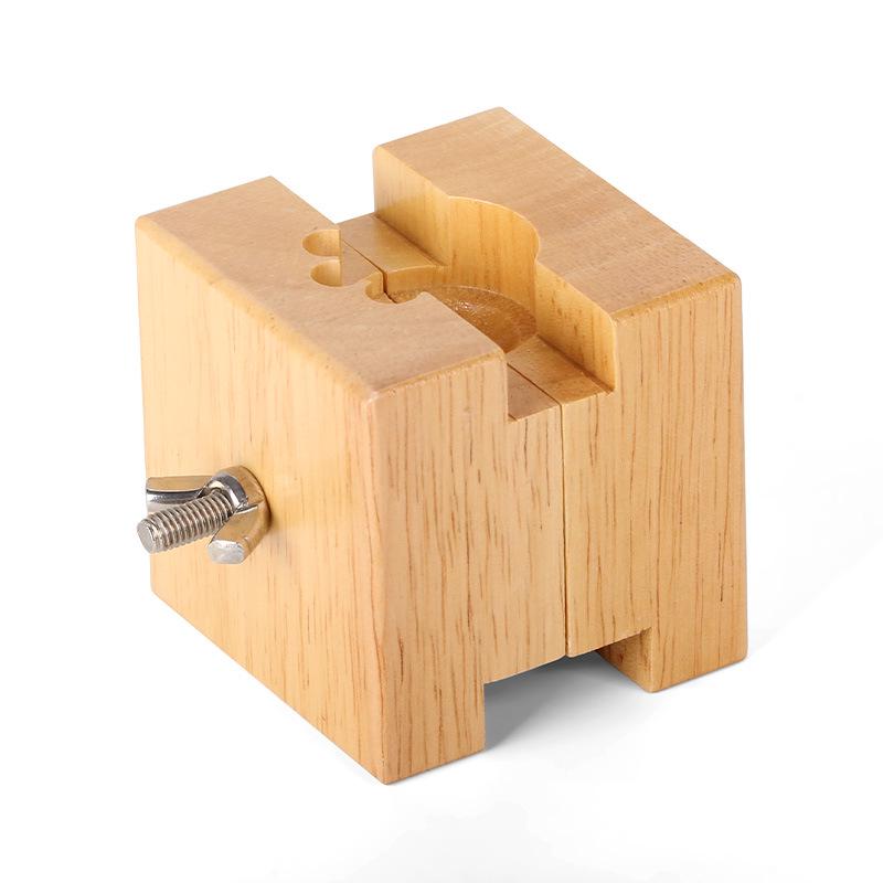 Adjustable Wooden Watch Repair Stand for Back Cover Fixing
