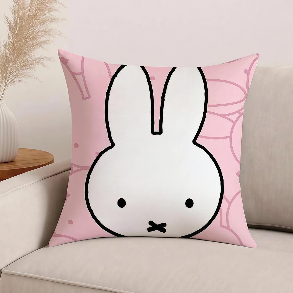 Cartoon MMiffy Pillow Case Office Cushions Suitable For Sofa Car Bedroom Decorative Cushion Cover