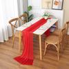 New Polyester Chiffon Table Runner 30x300cm Solid Color Party Bridal Tablecloth Wedding Table Cloth Outdoor Decoration