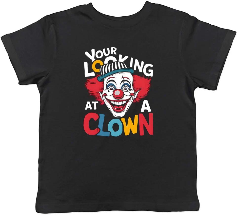 Your Looking at a Clown Kids T-Shirt Circus Magic Tricks Childrens Boys Girls 110