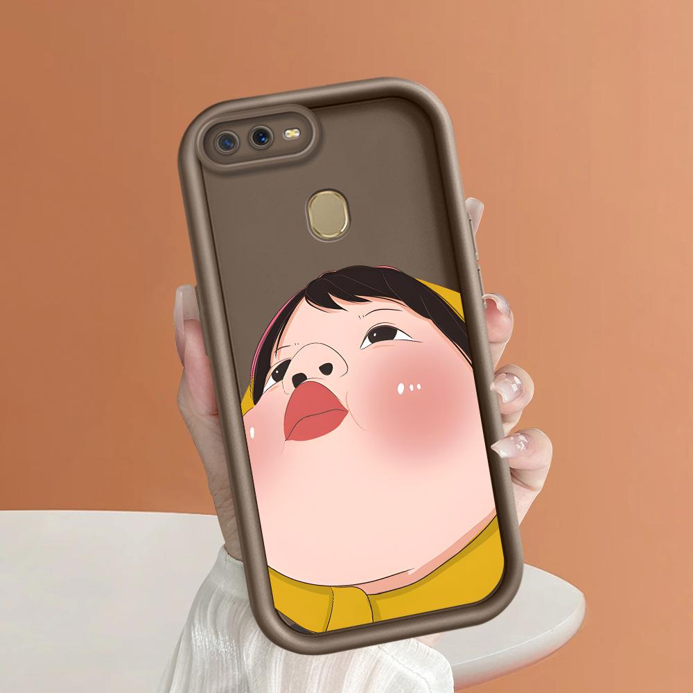 Soft Silicone Square Ladders Cartoon Pattern Full Cover Camera Protection Shockproof Case for OPPO Reno Realme OnePlus