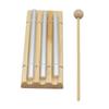 Meditation Trios Chime, Chime 3 Tones Trios Chime Bells Hand Percussion Chimes for Prayer Meditation Teacher Classroom